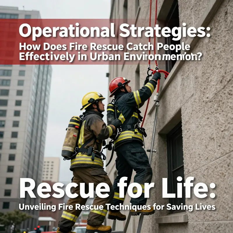 Firefighters perform a search using thermal imaging technology to locate victims in a smoke-filled scene.