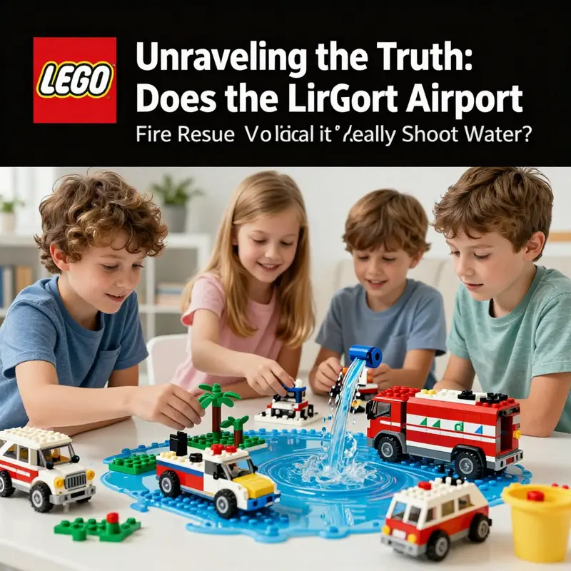 An in-depth look at the design features of the LEGO Airport Fire Rescue Vehicle (set 60061).