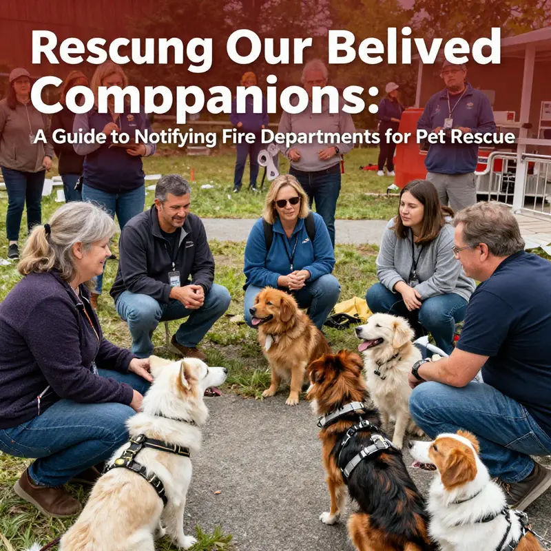 Firefighters are trained to handle emergencies, including urgent pet rescue situations.