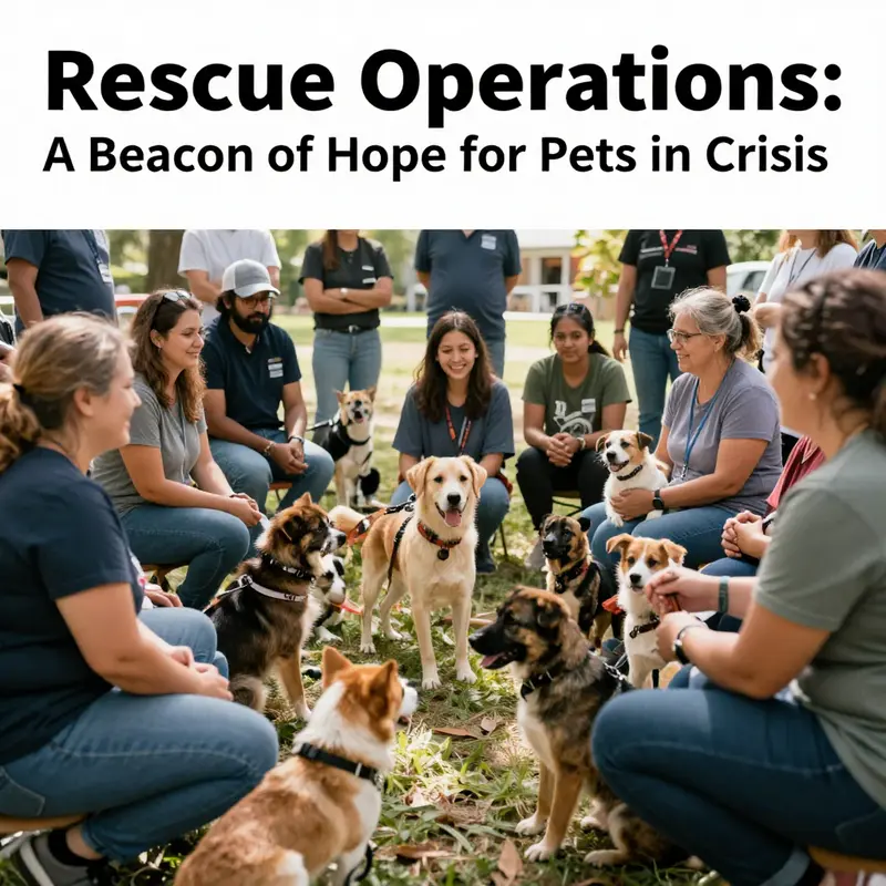 Firefighters shown providing care to rescued animals, reflecting the heroic efforts of rescue operations.