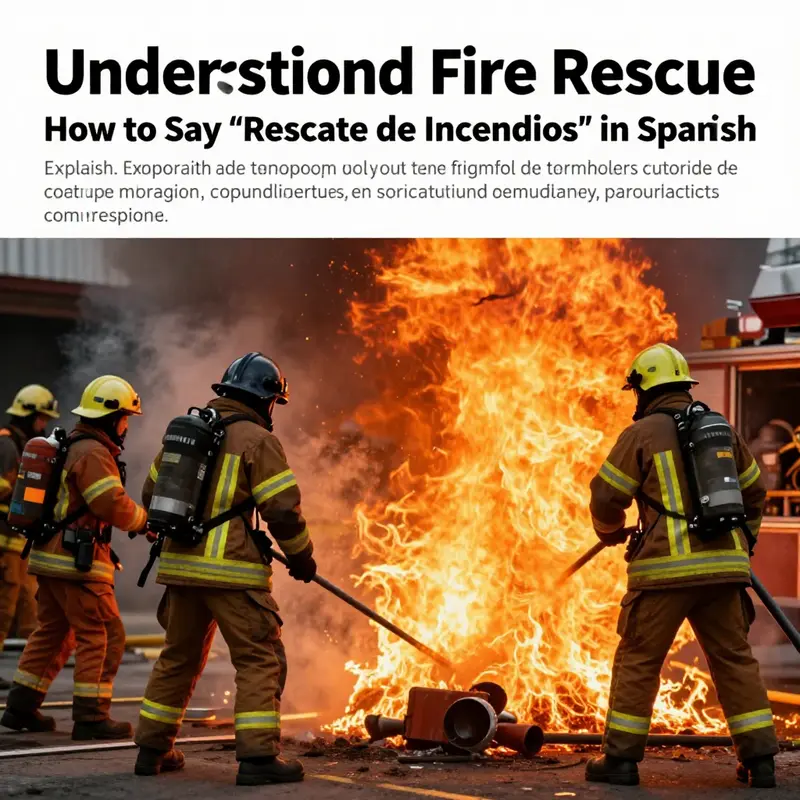 A heroic scene of firefighters engaging in a fire rescue operation, symbolizing bravery and emergency response.