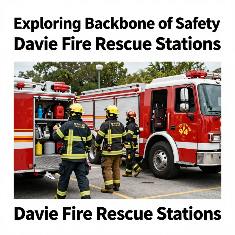 Overview of the three fire stations operated by Davie Fire Rescue.