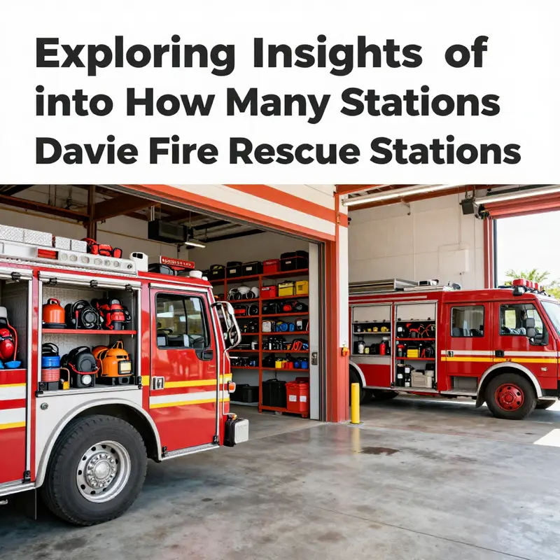 Overview of the three fire stations operated by Davie Fire Rescue.