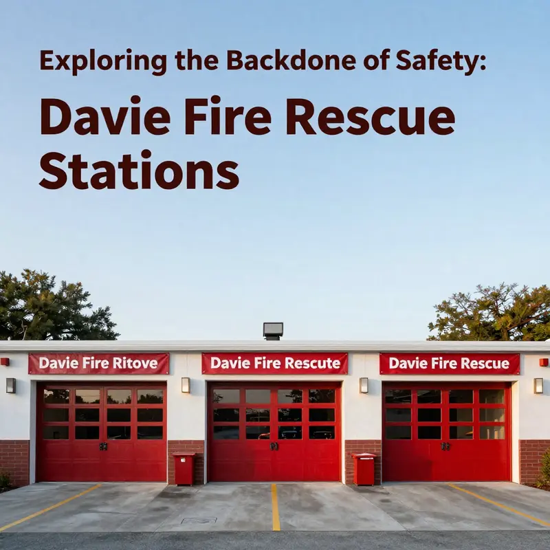 Overview of the three fire stations operated by Davie Fire Rescue.
