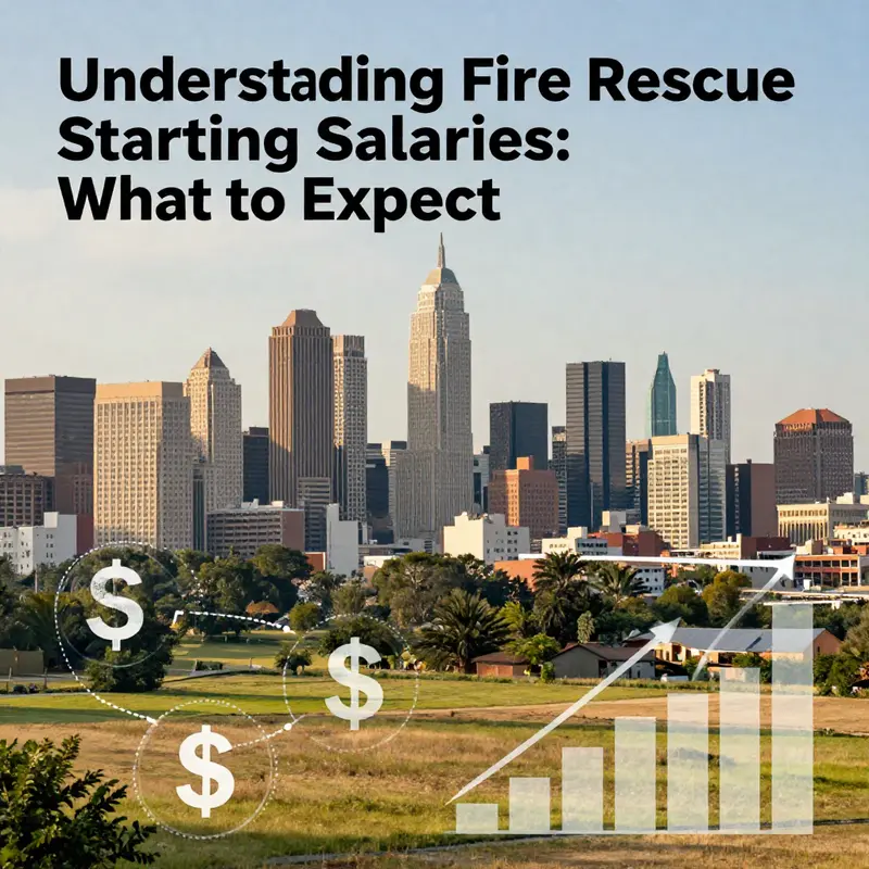 A visual representation of starting firefighter salaries across different regions in the U.S.
