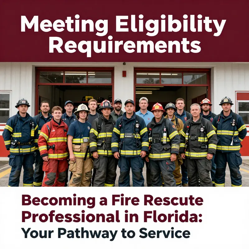 Diverse aspiring firefighter candidates represent eligibility for fire rescue in Florida.