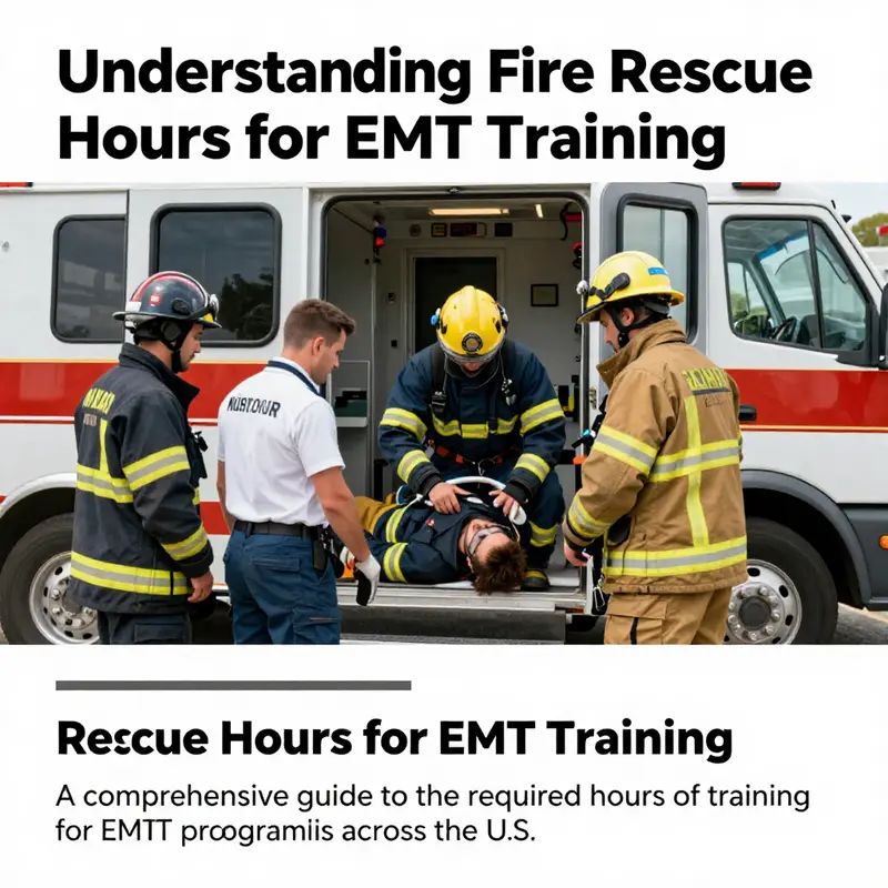 An EMT team in action, responding to an emergency call, providing patient care next to an ambulance.