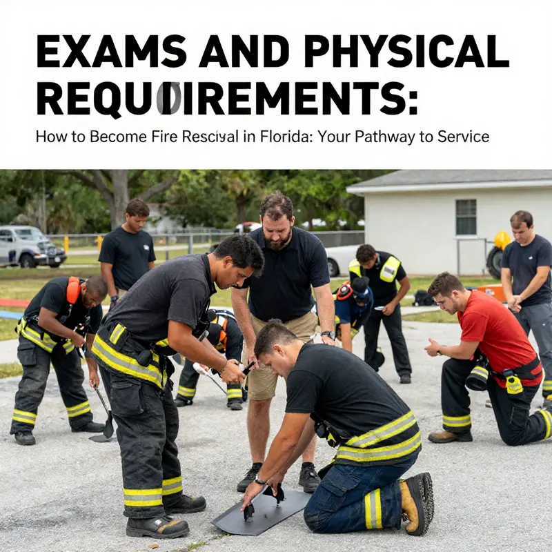 Diverse aspiring firefighter candidates represent eligibility for fire rescue in Florida.