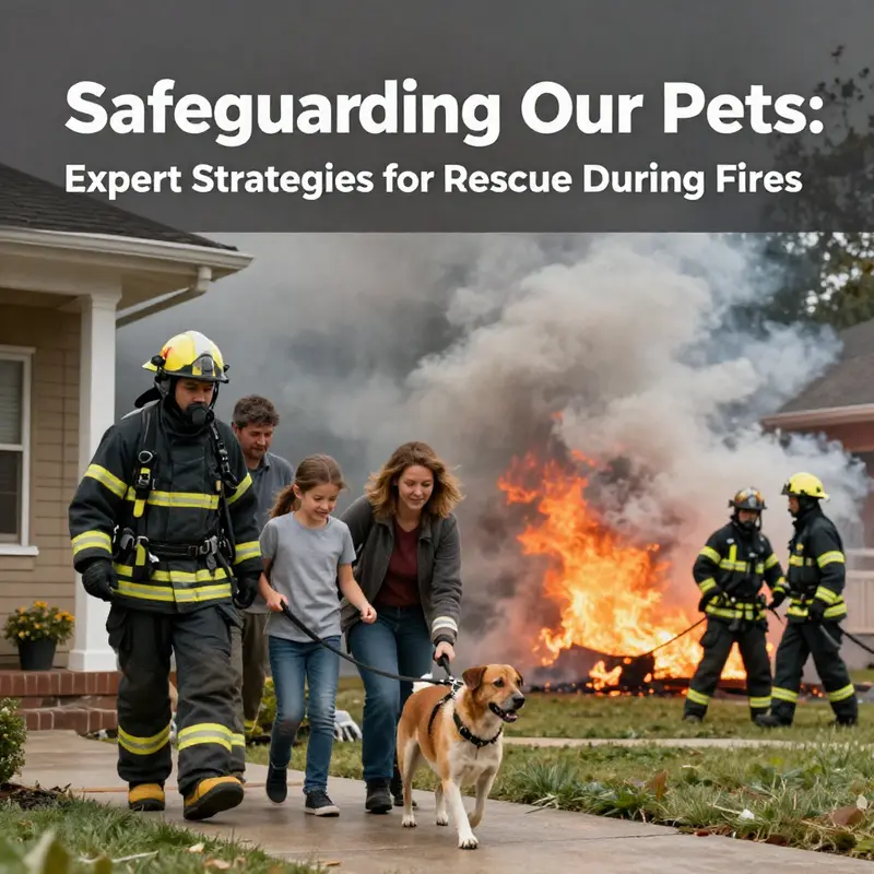 An essential emergency kit prepared for pet safety during fires.