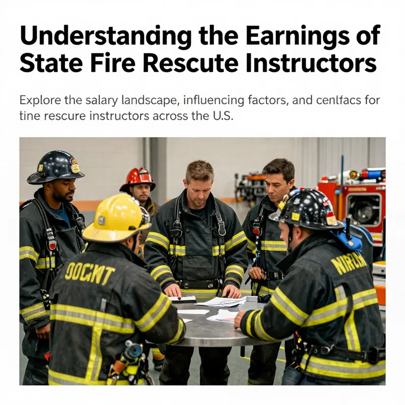 A diverse group of fire rescue instructors collaborating in a training session, emphasizing teamwork and education.