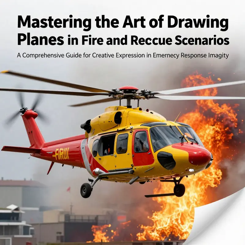 Featured image displaying a rescue helicopter amidst flames and smoke during a response to a fire emergency.