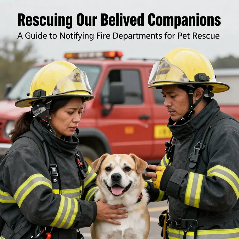 Firefighters are trained to handle emergencies, including urgent pet rescue situations.