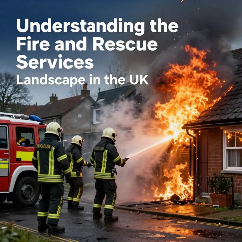 Map illustrating the distribution of fire and rescue services in the UK.