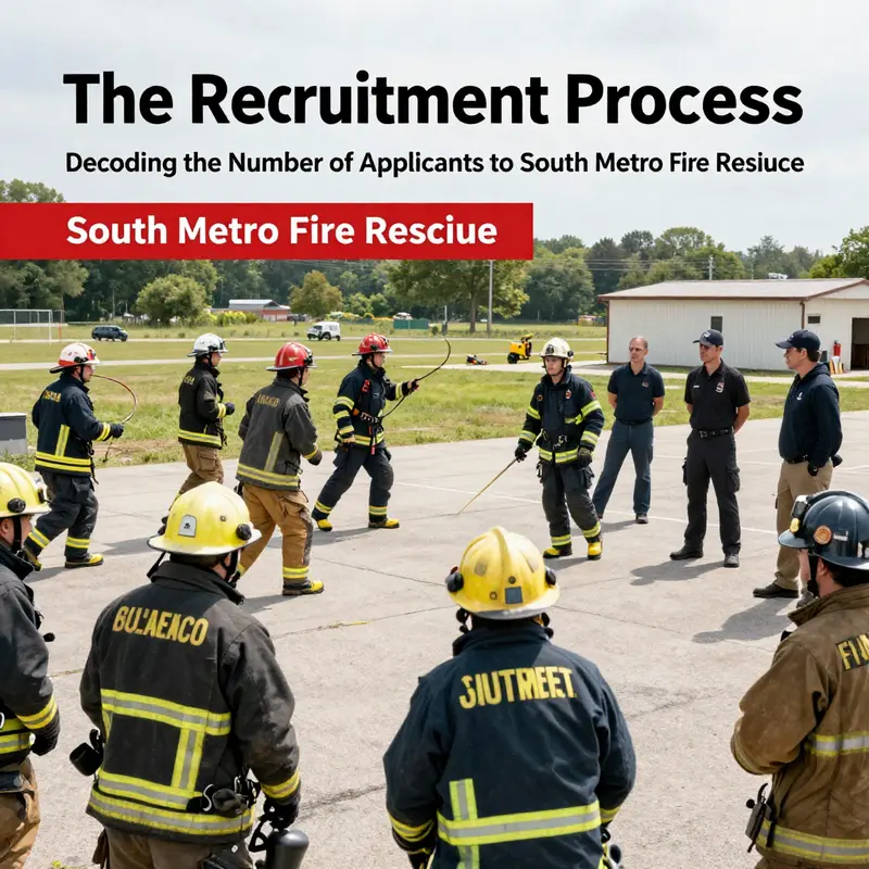 A community gathering discussing fire safety and the recruitment process at South Metro Fire Rescue.