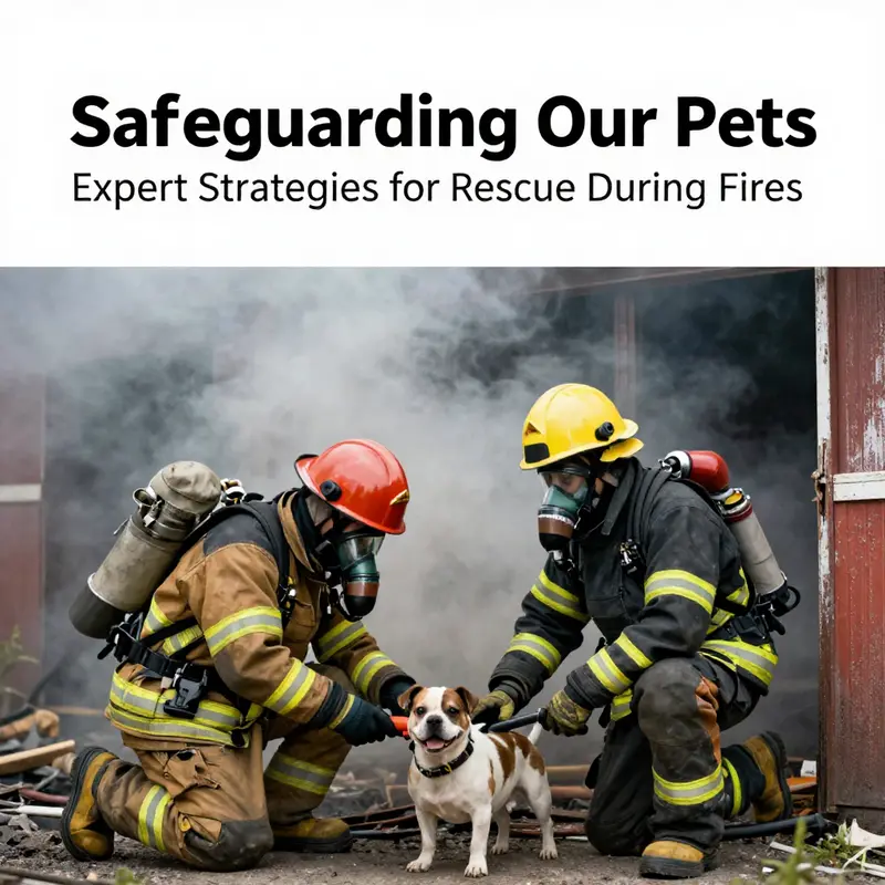 An essential emergency kit prepared for pet safety during fires.