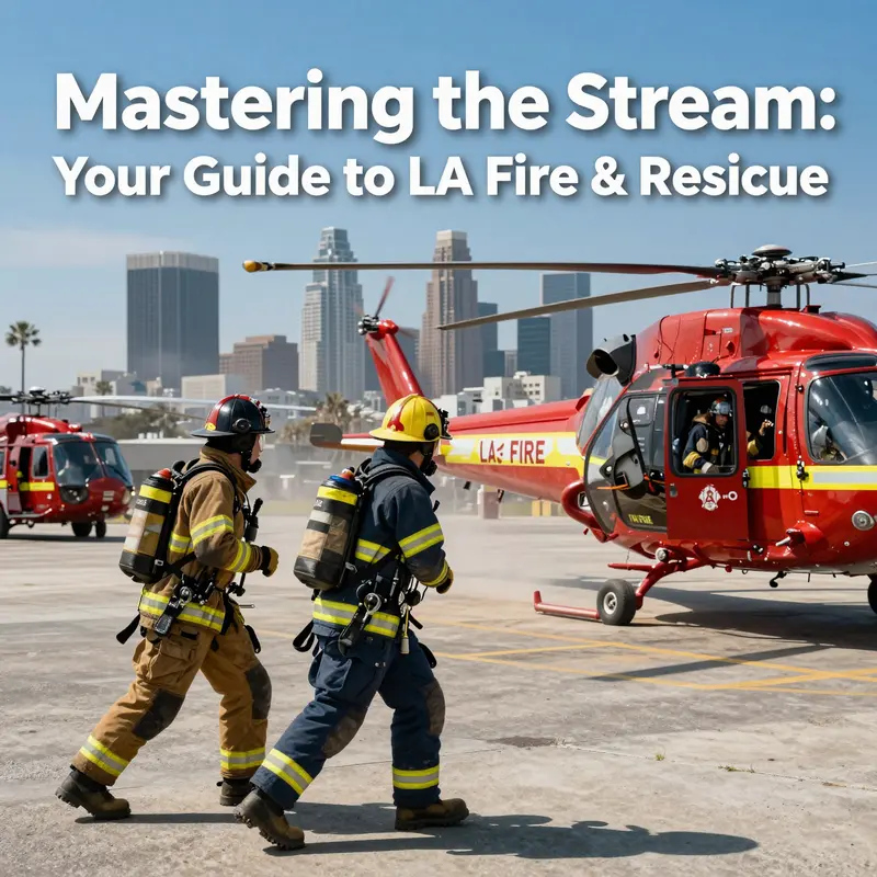 Firefighters responding to an emergency, showcasing their bravery and dedication.