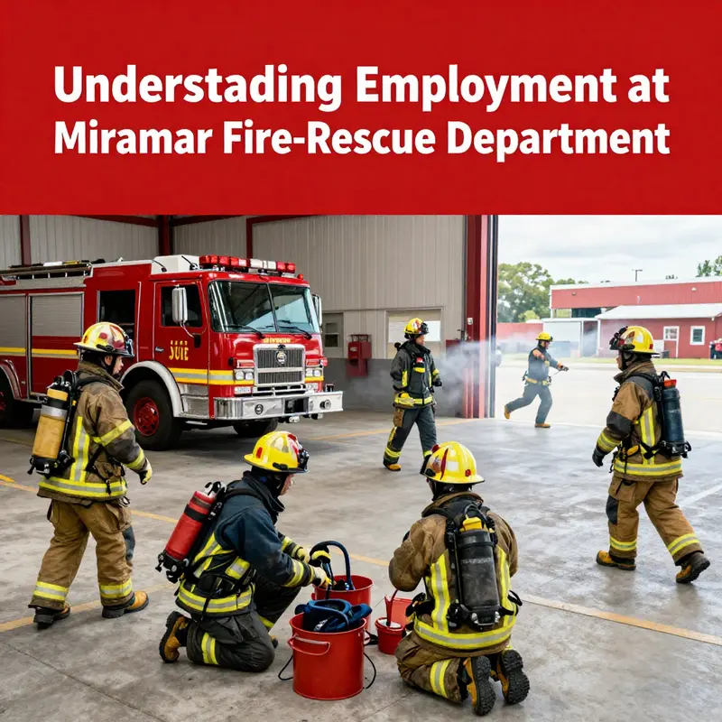 Miramar Fire-Rescue Department personnel engaged in training, reflecting the diverse roles within the department.