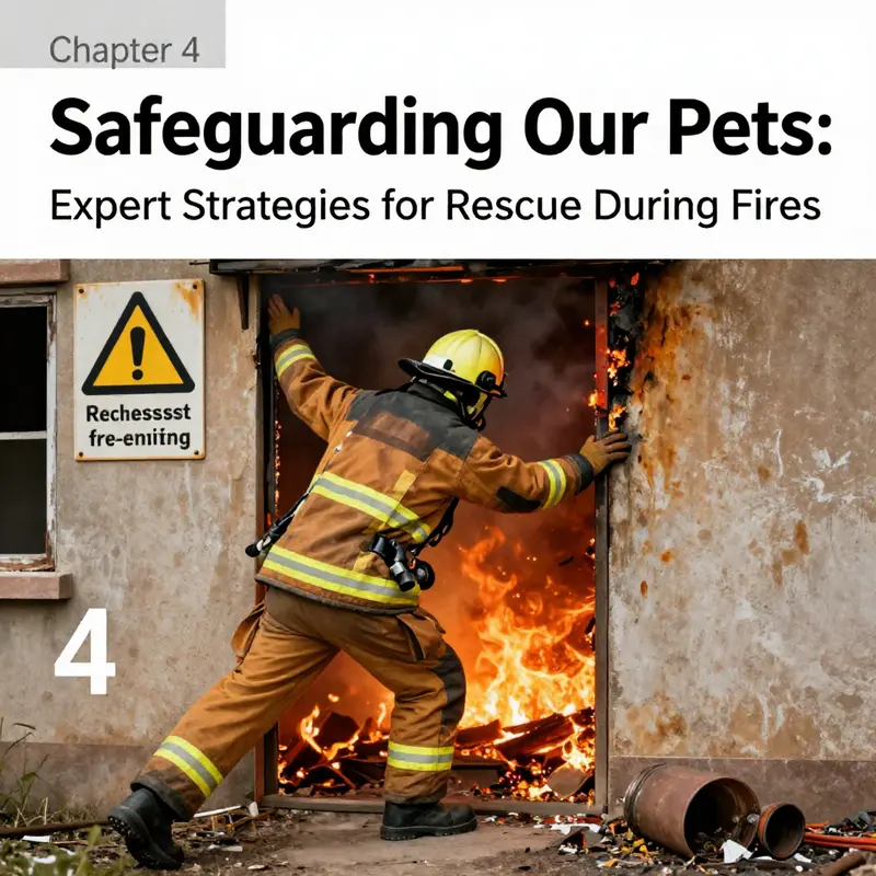 An essential emergency kit prepared for pet safety during fires.