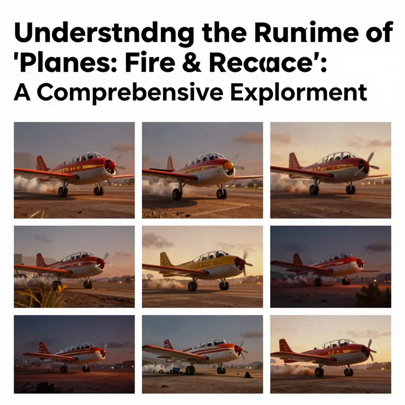 The spirited firefighting plane embodies the urgency and teamwork central to the film’s narrative.