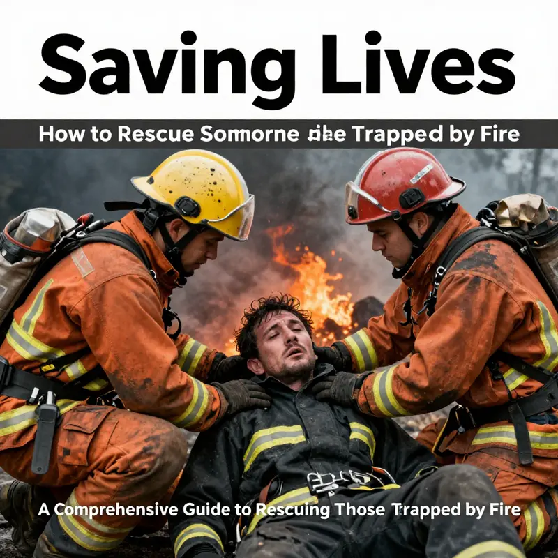 A firefighter analyzing the fire scene for a safe and effective rescue approach.