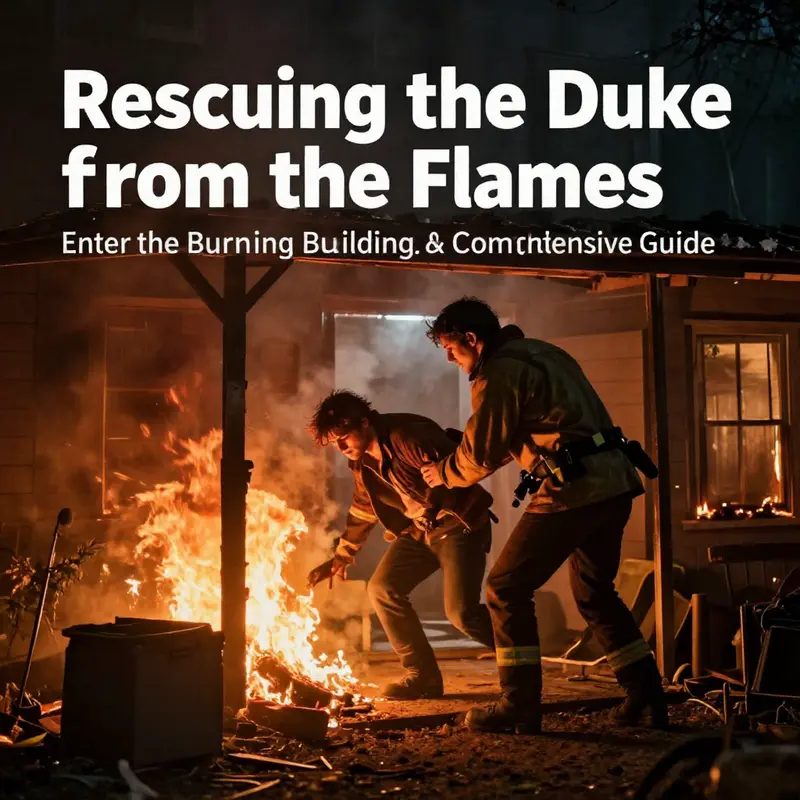 Adventurers strategizing to reach the burning village.