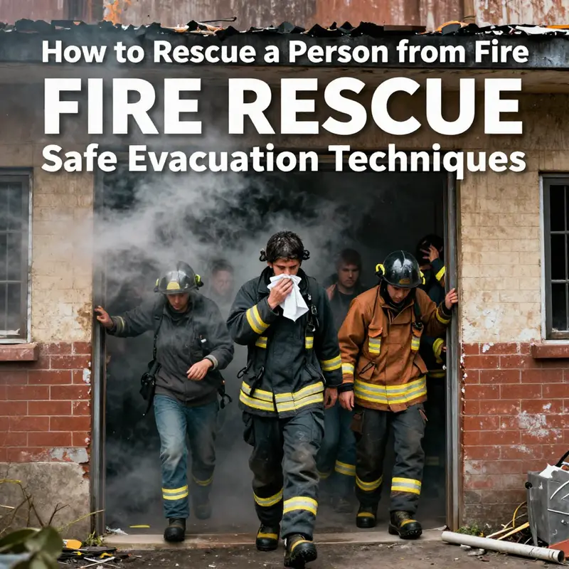 A firefighter assessing the fire scene and preparing for intervention.