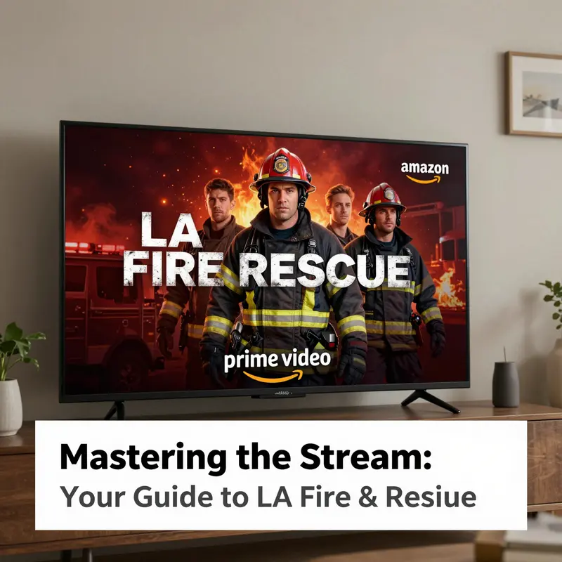 An inviting living room ready for a movie night featuring LA Fire & Rescue.