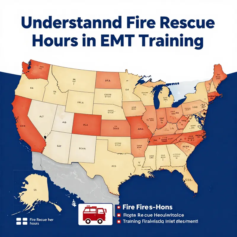 Students participating in EMT training focused on fire rescue skills, showcasing teamwork and engagement.