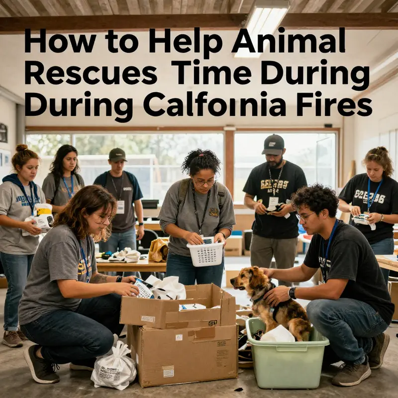 People contributing financially to support animal rescues during the California wildfires.
