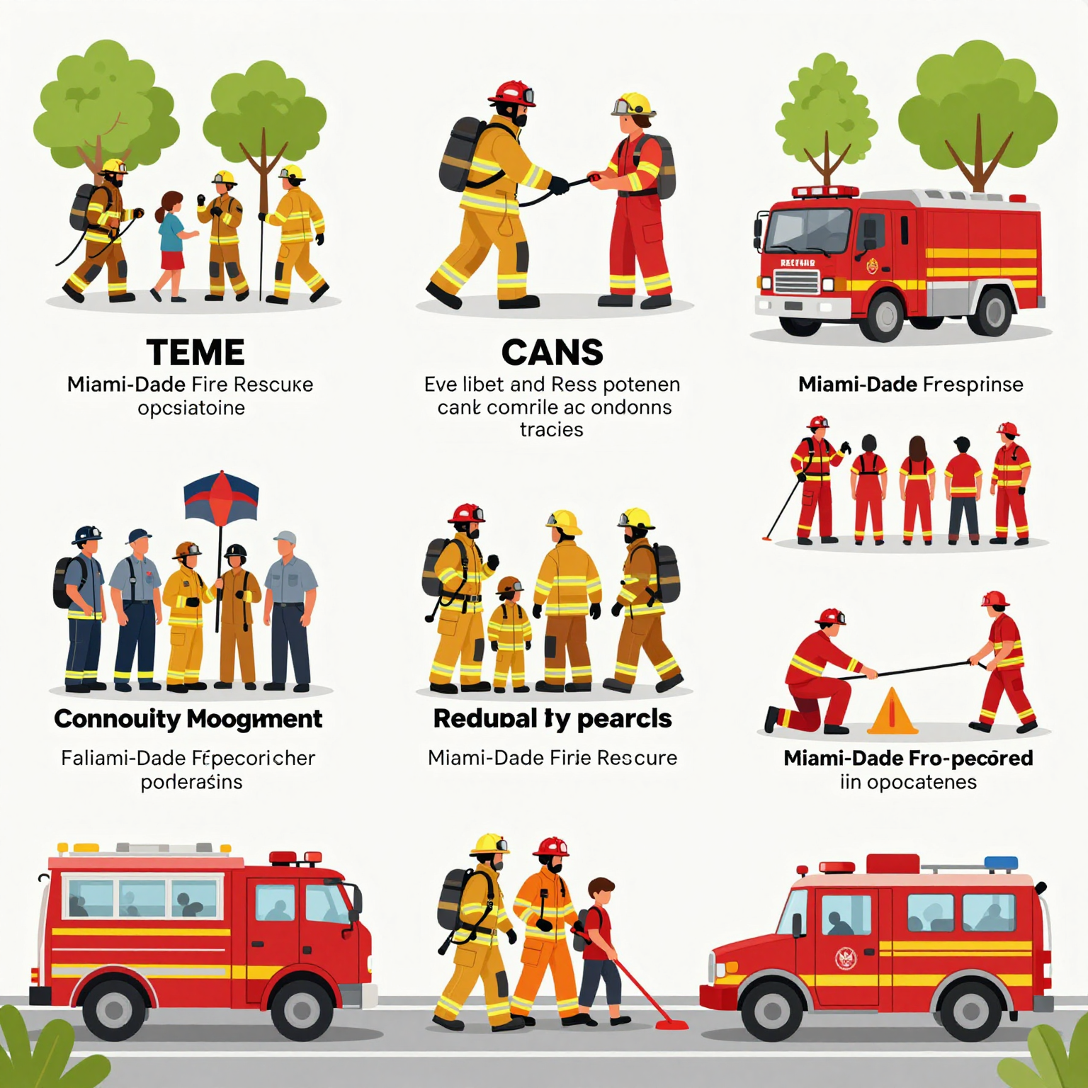 Illustration of Miami-Dade Fire Rescue Operations