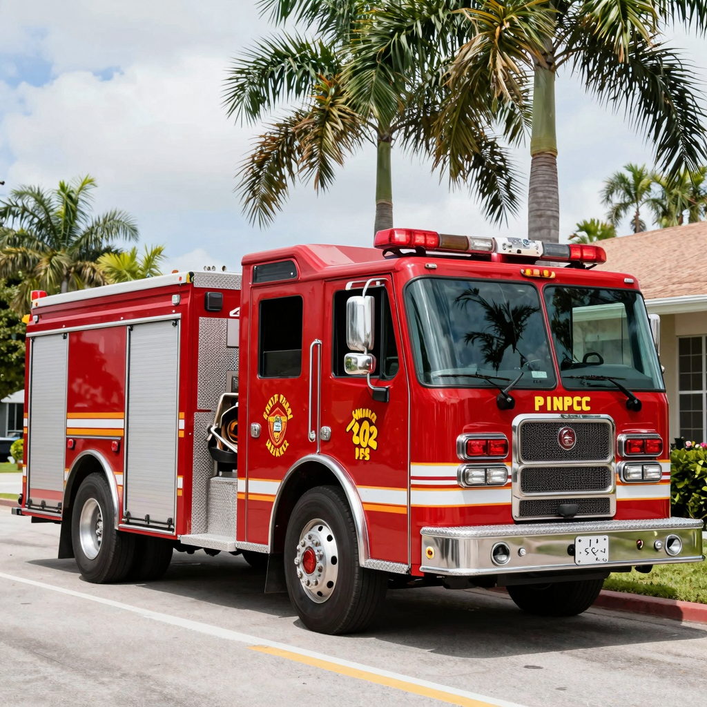 North Palm Beach Fire Rescue Truck