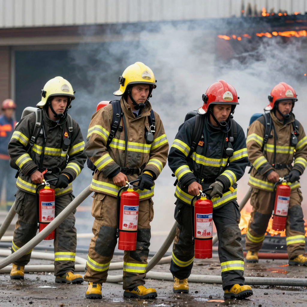 Firefighters in Action