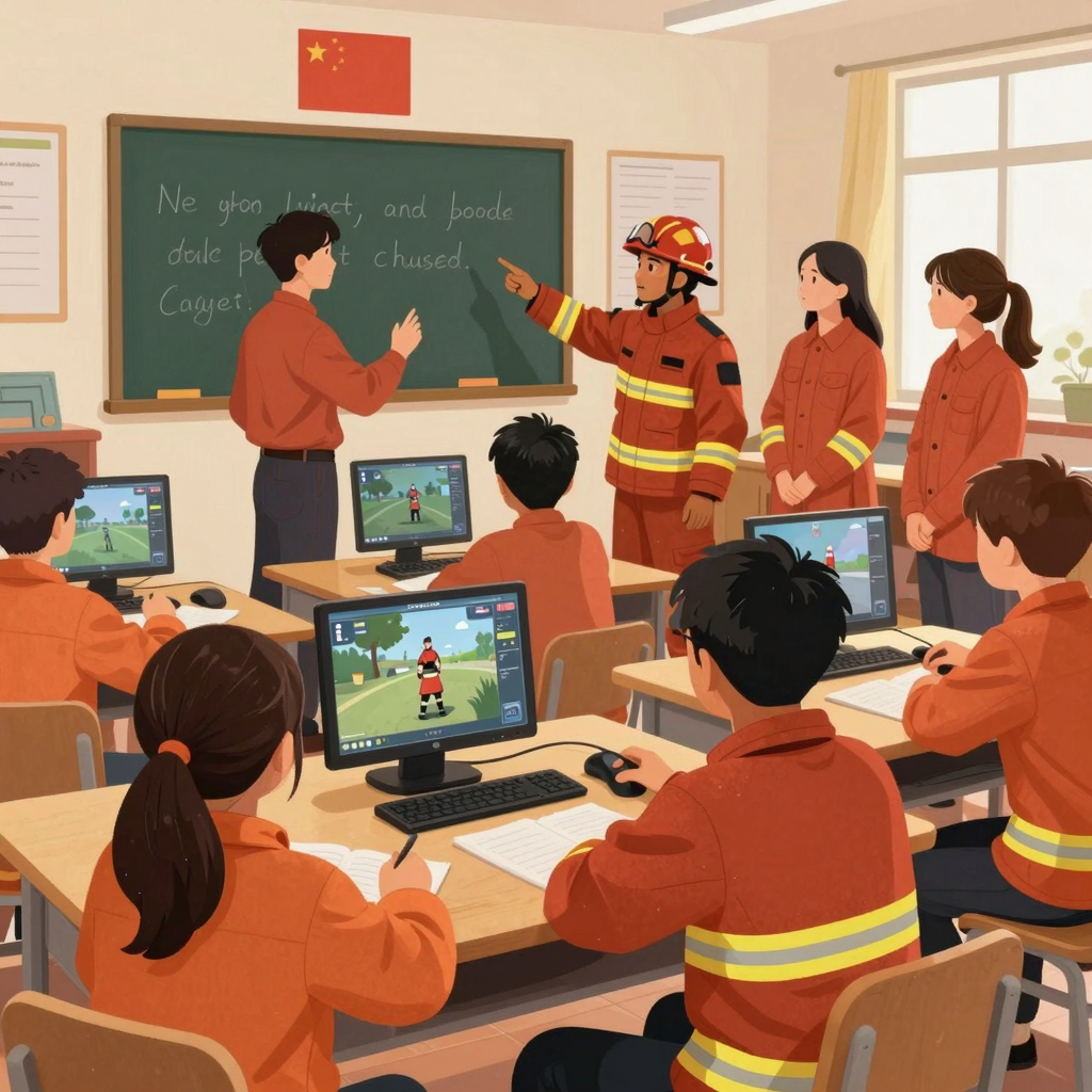 Engagement with firefighting video games