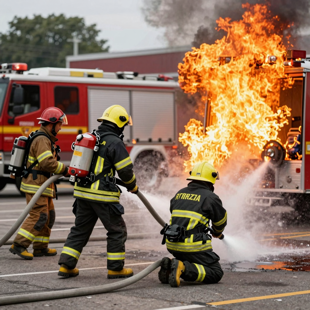 Firefighting Game Scene
