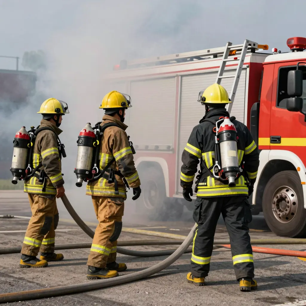 Firefighters in Action