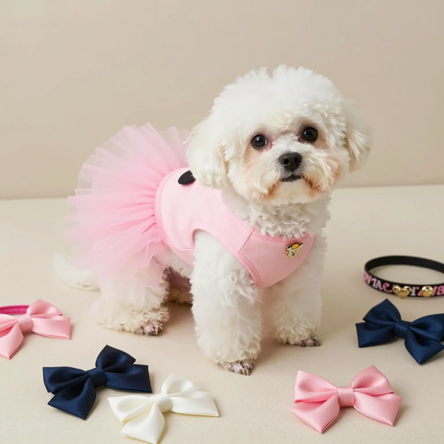 Stylish Pink Dog Tutu