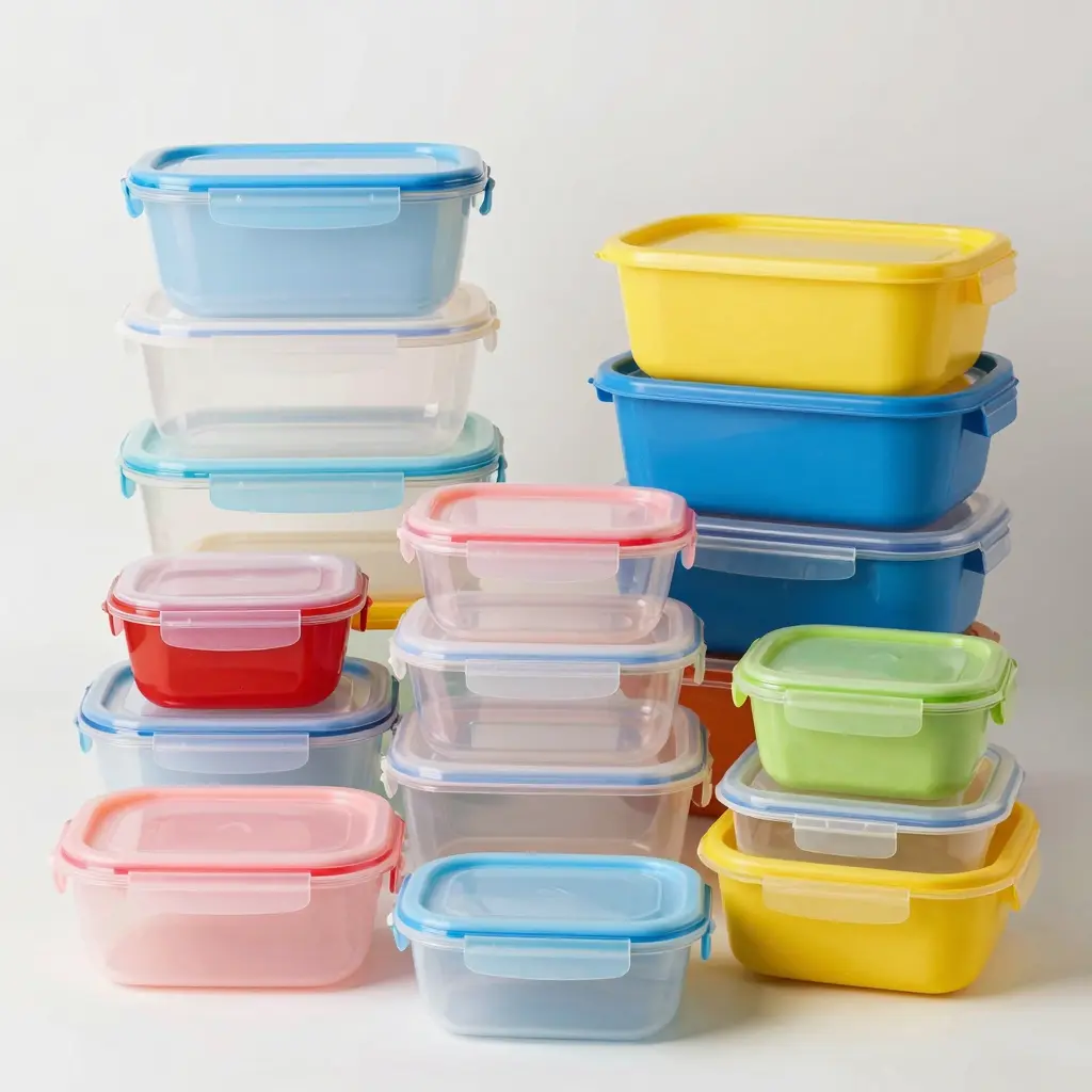Assorted Plastic Food Storage Containers